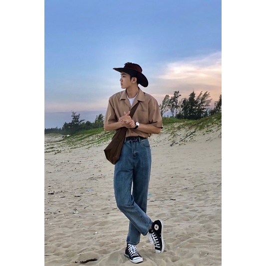 Quần jean nam baggy ống suông, rộng chuẩn form hàn quốc (kèm ảnh thật) | BigBuy360 - bigbuy360.vn