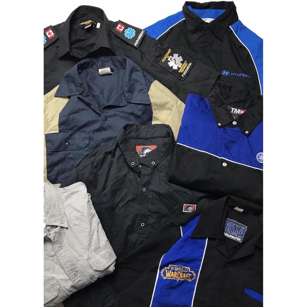 Áo sơ mi workshirt 2hand  chicano, hiphop, streetstyle, bụi bặm