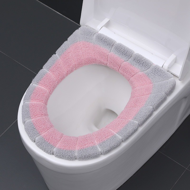 Miếng Lót Bồn Cầu Bằng Lông Cừu Dày Mềm Mại Chống Thấm Nước Giữ Ấm Mùa Đông 88206 TỔNG KHO SỈ 88