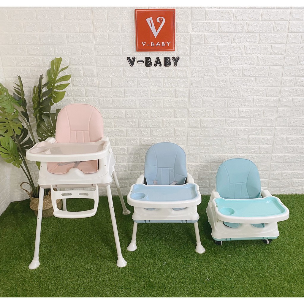 [Mã 267FMCGSALE giảm 8% đơn 500K] GHẾ ĂN DẶM 3 IN V1 V-BABY G803 - PHIÊN BẢN NÂNG CẤP CỦA HANBEI