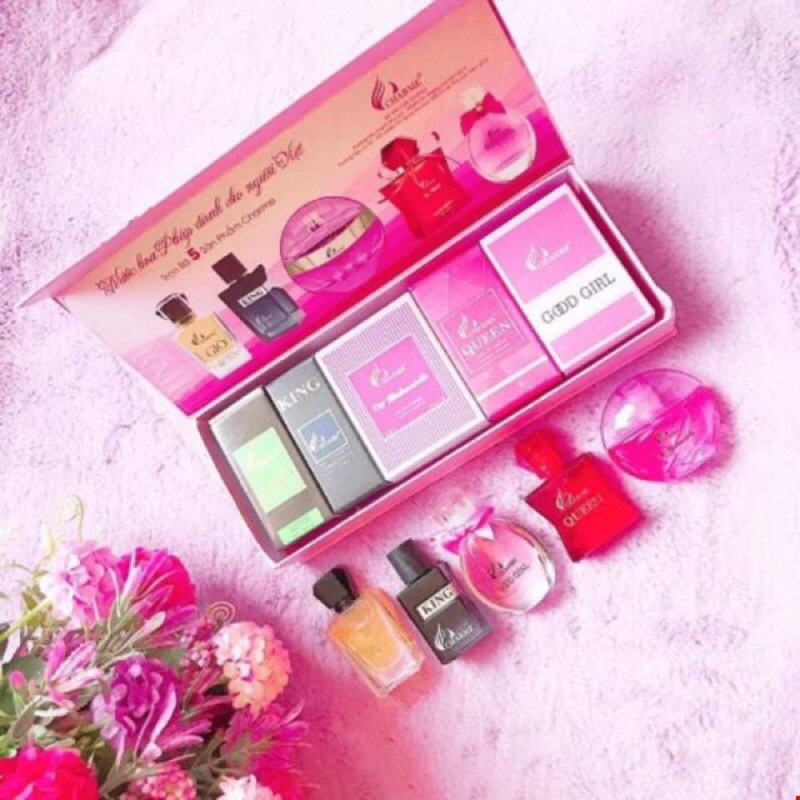 Bộ Set Nước Hoa Charmee 5 Chai Mini | Thế Giới Skin Care