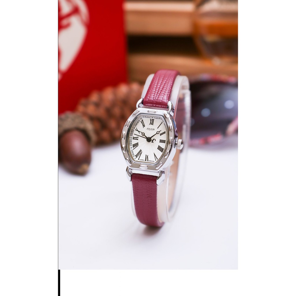 Đồng hồ nữ Julius Hàn Quốc JA-544B dây da cá tính
