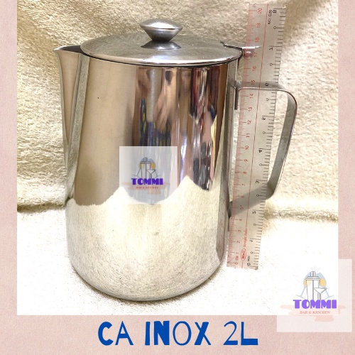 Ca Đánh Sữa Inox 304 Có Nắp 350ml 600ml 1L 1L5 2L.Ca Đựng Nước Có Nắp Ca Trà Đá Inox Pha Chế - Dụng Cụ Pha Chế