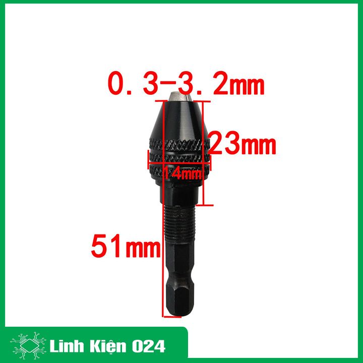Đầu chuyển máy bắn vít thành máy khoan thủ công 0.3-3.2mm