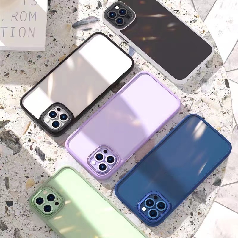 Ốp Điện Thoại Kim Loại Trong Suốt Chất Lượng Cao Cho Iphone 14 PRO MAX 14 13 PRO MAX 12 PRO MAX 11 PRO MAX