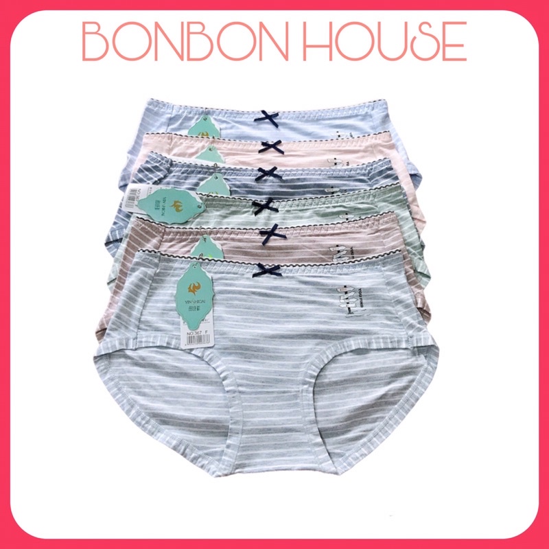 Quần Lót Cotton Hoạ Tiết Kẻ Siêu Nhẹ Cao Cấp