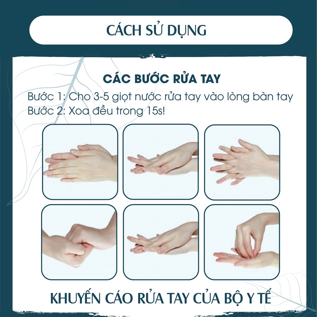 Nước rửa tay khô tinh dầu Sả Chanh/ Bạc hà/ Cam ngọt PK 100ML, kết hợp tinh dầu tràm trà, diệt khuẩn