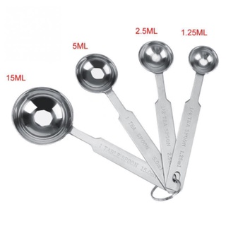 Bộ 4 thìa, muỗng định lượng inox