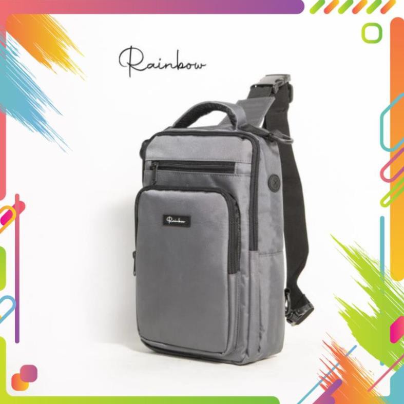 Túi đeo chéo nam đa năng 3in1 Rainbow BG007 chất liệu Canvas chống nước, nhiều ngăn tiện lợi