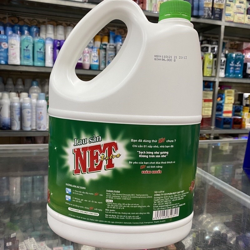 Nước lau sàn nhà NET Extra can 4kg