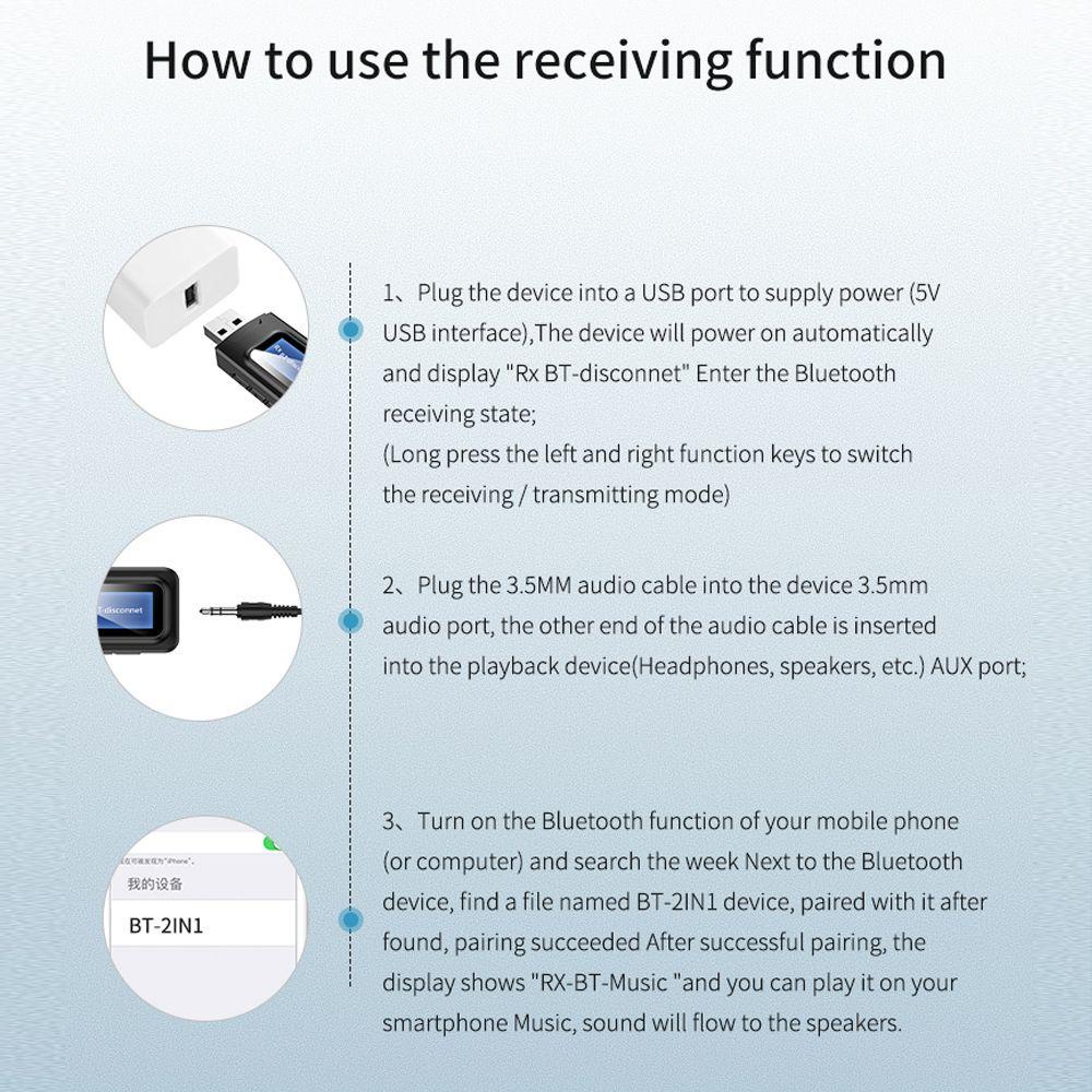 Thiết Bị Nhận Tín Hiệu Âm Thanh Màn Hình LCD Cho Xe Hơi PC TV