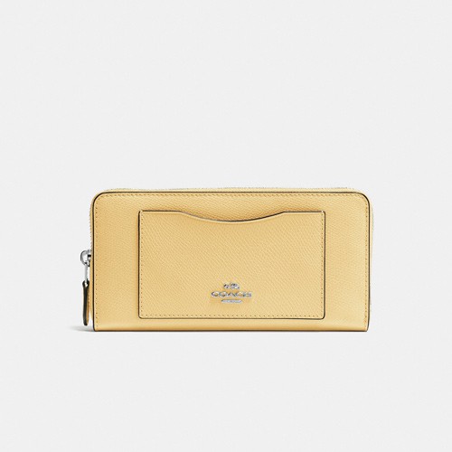 Ví Coach Accordion Zip Wallet Crossgrain Leather