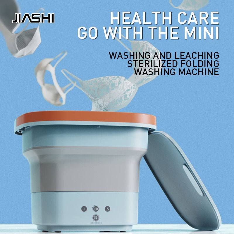 Máy giặt quần lót/ vớ/ áo lót Jiashi mini gấp gọn được cho đồ trẻ em