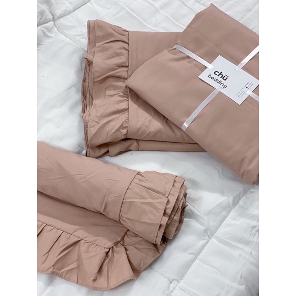 [HÀNG CÓ SĂN] Bộ chăn ga gối full 6MÀU CHẤT LIỆU COTTON ĐŨI VIỀN BÈO | BigBuy360 - bigbuy360.vn