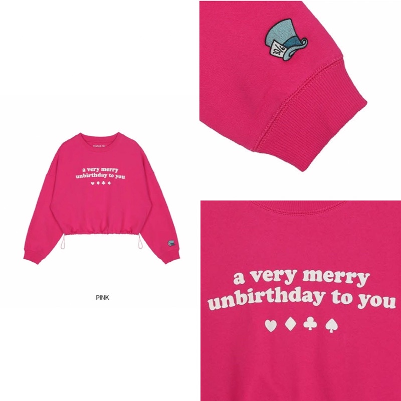 Áo Crop Sweatshirt Spao x Alice Wonderland