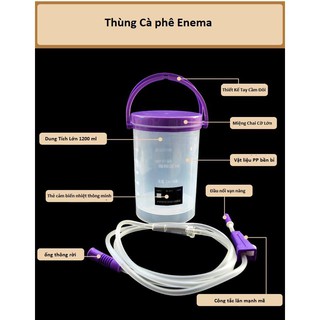 Bình truyền thải độc cà phê enema 1200ml