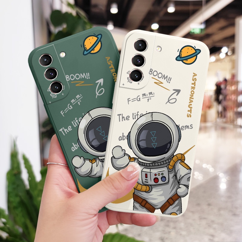 Ốp Điện Thoại Tpu In Hình Phi Hành Gia Cho Samsung Galaxy S21 S20 FE Ultra Plus