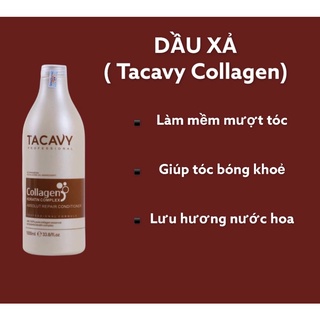 Gội Xả Phục Hồi Tóc TACAVY Collagen cặp 2000ml