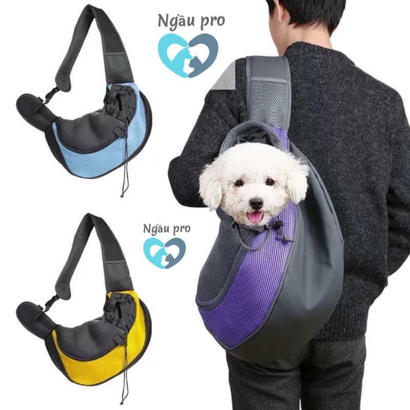 Túi vận chuyển chó mèo kiểu đeo chéo cute - Túi đựng chó thú cưng đi chơi loại nhỏ dưới 3kg APET