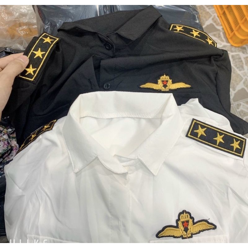 Áo sơ mi cơ trưởng phôm chuẩn cực ngầu