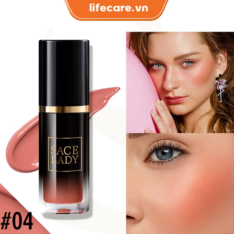 (Hàng Mới Về) Má Hồng Dạng Lỏng Sace Lady Trang Điểm Tự Nhiên Phong Cách Âu Mỹ