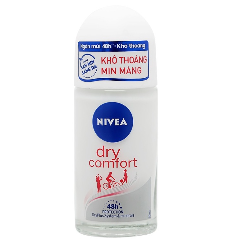 Lăn ngăn mùi NIVEA khô thoáng mịn màng (50ml)