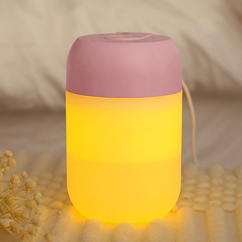 Máy Xông Tinh Dầu Đèn Ngủ - Máy Phun Sương Tạo Ẩm 300ml Mx05