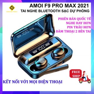 [HÀNG CHÍNH HÃNG] Tai nghe true wireless AMOI F9 Pro Max 2021 | nút cảm ứng | Bluetooth 5.0 | Pin 280 giờ | F9 2021