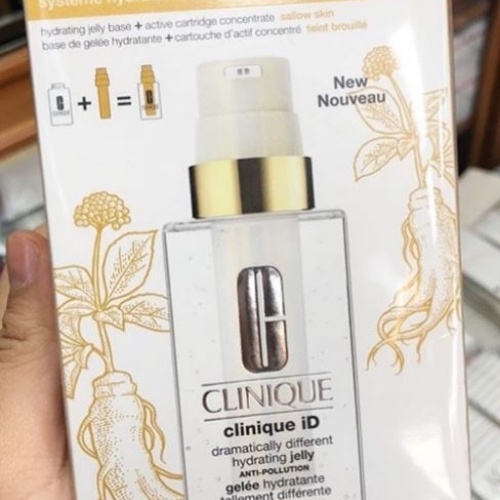 Kem dưỡng da CLINIQUE ID Dramatically Different Hydrating Jelly tinh chất nhân sâm gingsen, rau má cica, anh đào sakura