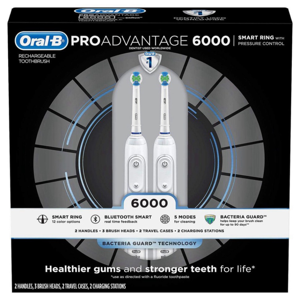 SIÊU GIẢM GIÁ Bàn chải điện Oral B Pro 1000 Pro 3000 Pro 5000 Pro 6000 Genius [Hàng Đức] SIÊU GIẢM GIÁ
