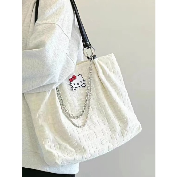 Túi Tote Đeo Vai Sức Chứa Lớn Màu Hồng Thời Trang Cho Nữ