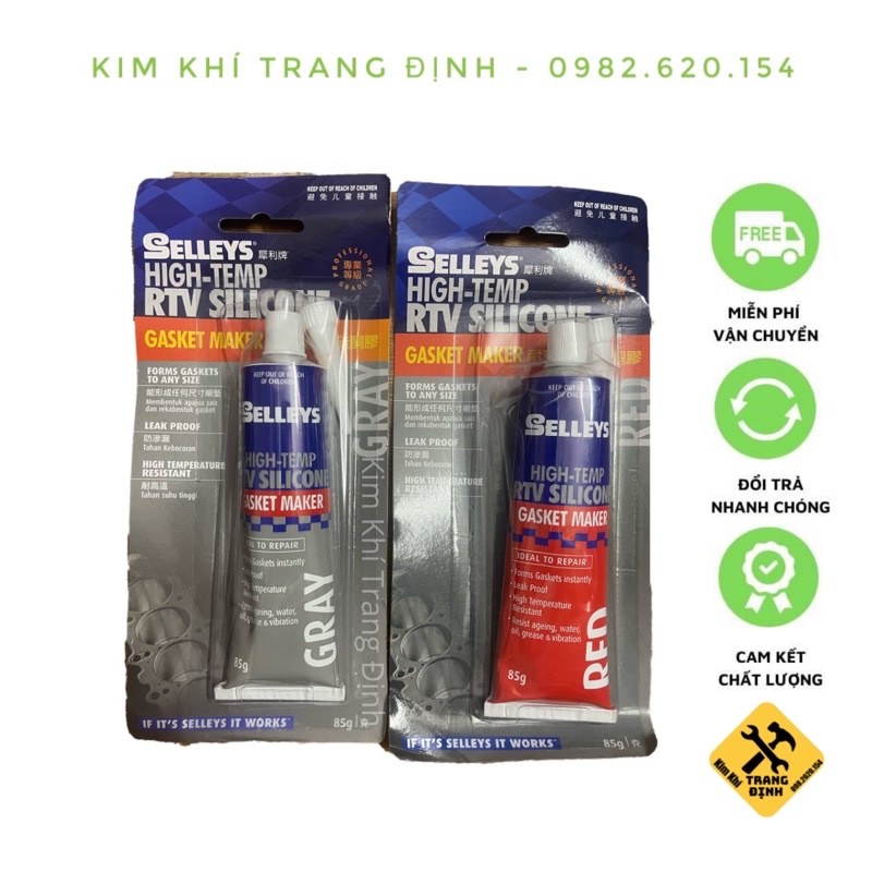 Keo tạo gioăng RTV silicone 85g Selleys