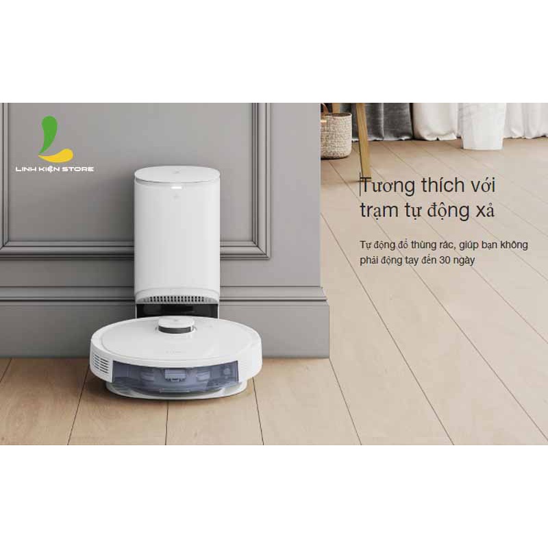 Robot hút bụi HOSAN ecovacs Deebot N8 Pro - Tích hợp nhiều tính năng thông minh vượt trội - Khả năng vượt vật cản