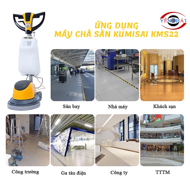 Máy chà sàn - giặt thảm, đánh bóng công nghiệp Kumisai KMS22