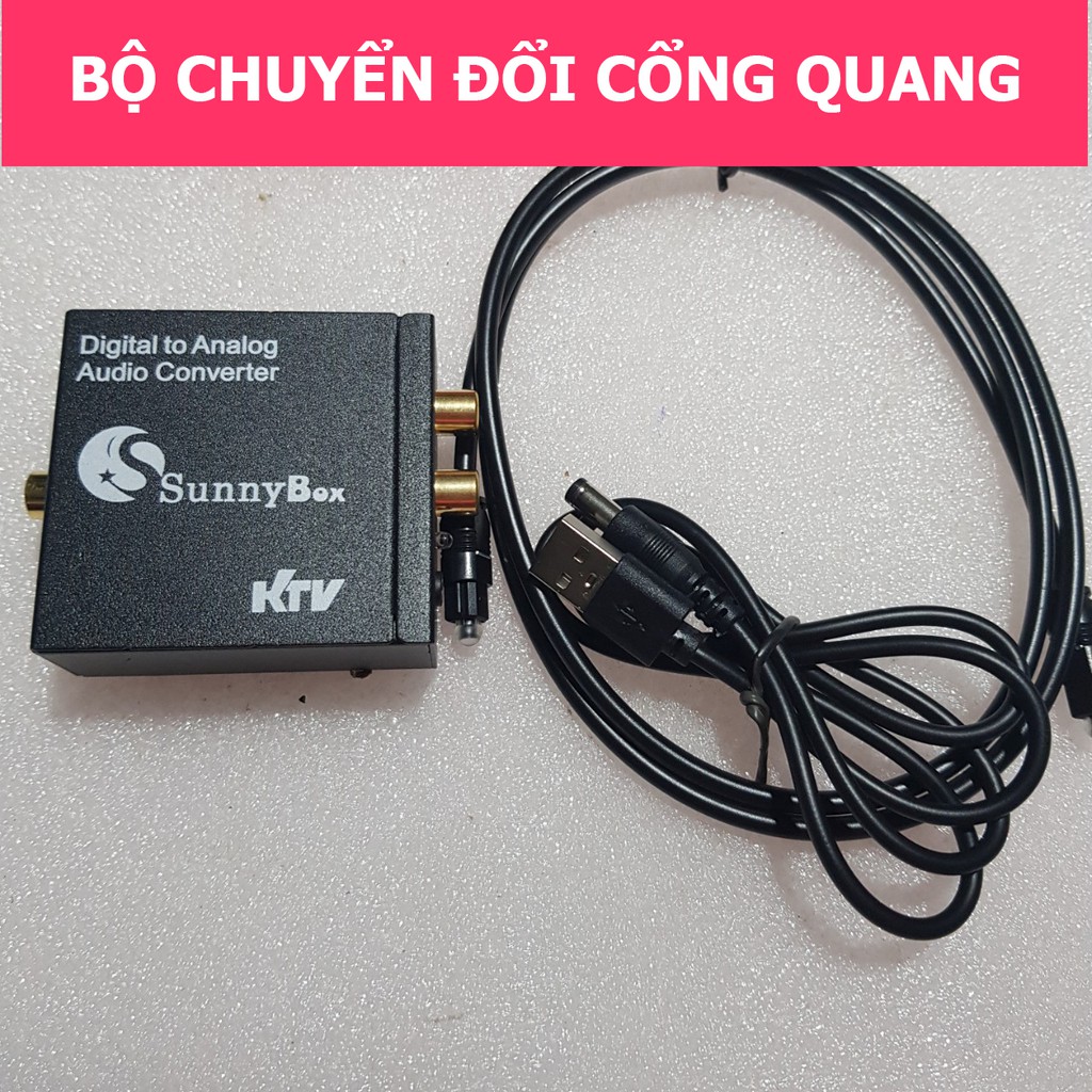 Bộ chuyển đổi Cổng quang Optical sang Audio AV - R/L, Cổng 3,5 Hỗ Trợ Tv 4k Loại Xịn