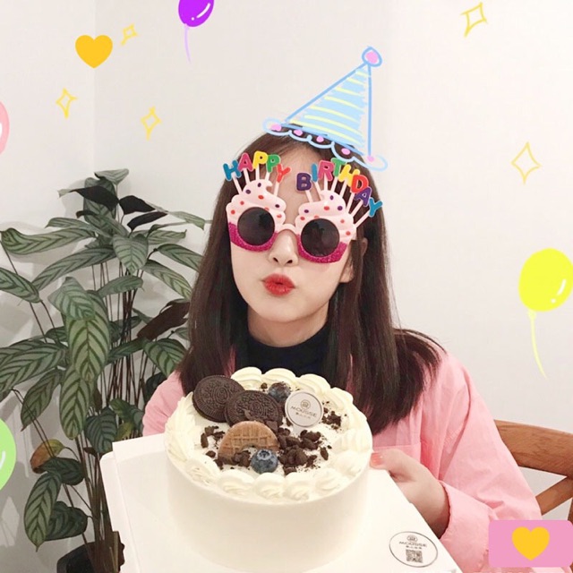 Mắt kính cute sống ảo dễ thương