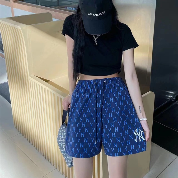 Quần Short Thể Thao MLB100% Chính Hãng In Họa Tiết NY Phong Cách Hàn Quốc Cho Nam Và Nữ