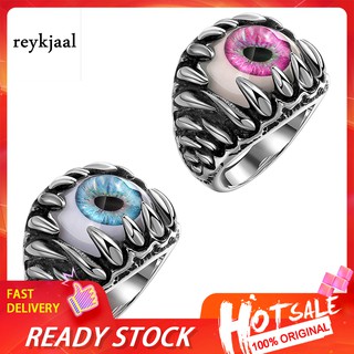 Nhẫn Hợp Kim Hình Mắt Quỷ Phong Cách Gothic Cho Nam