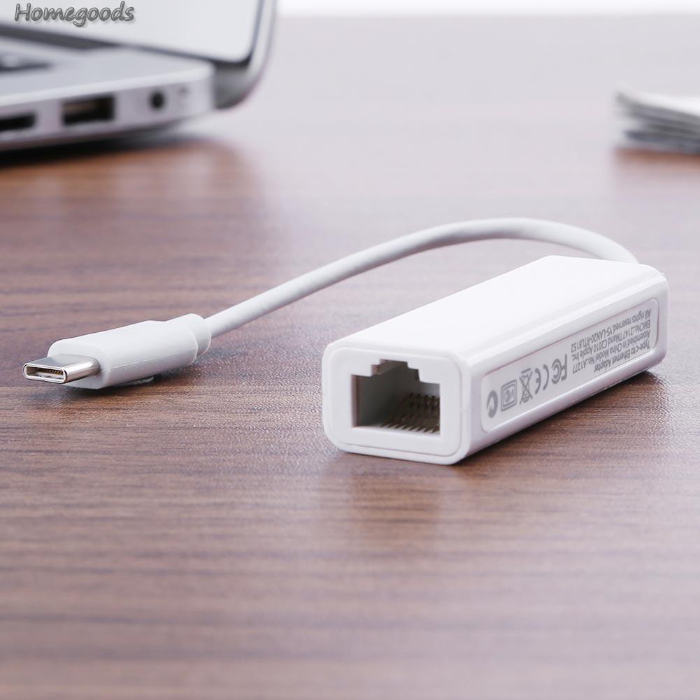 Cáp Chuyển Đổi 10gbps Type-C Usb3.1 Gigabit Ethernet Sang Rj45 Gigabit