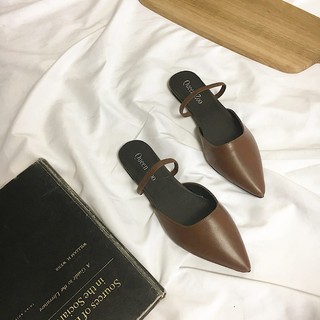 Dép nữ đế bệt mũi nhọn - 6328