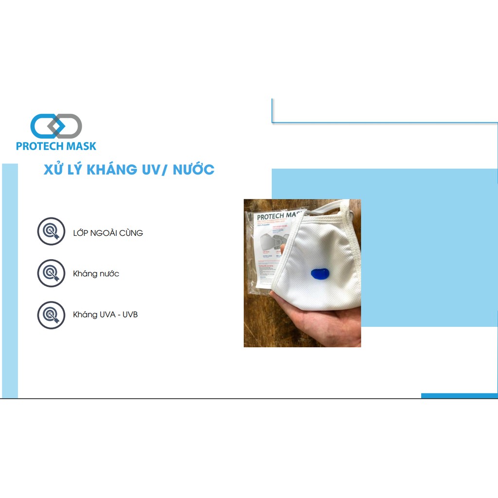Khẩu trang vải kháng khuẩn 3 Lớp Protech Mask [30 lần giặt] | BigBuy360 - bigbuy360.vn