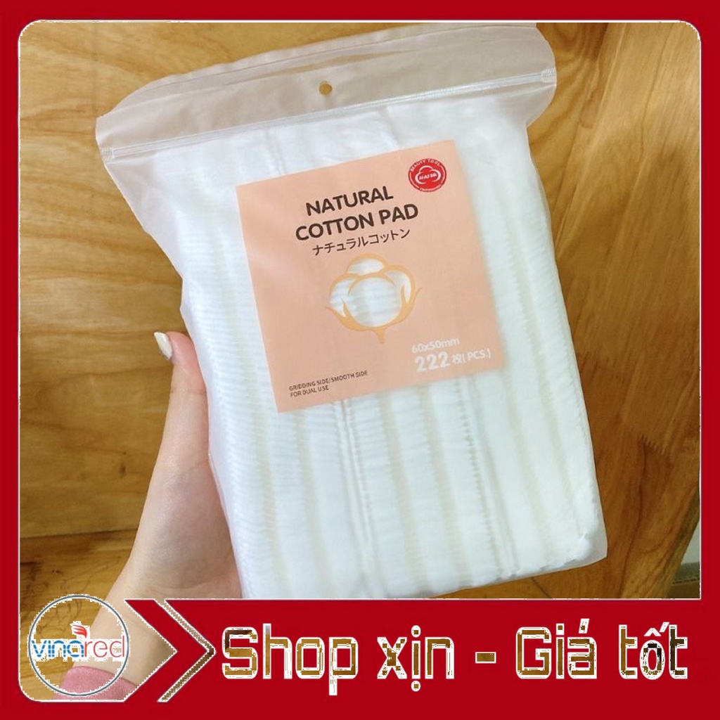 Bông tẩy trang Natural Cotton Pad 222 miếng