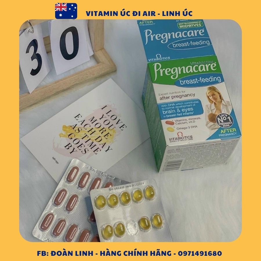 Vitamin tổng hợp Pregnacare Breastfeeding, Anh (84 viên) giúp lợi sữa và tăng cường đề kháng cho mẹ cho con bú sau sinh