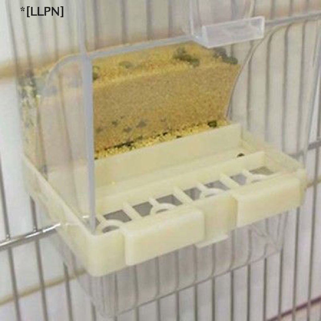 Hộp Đựng Thức Ăn Tự Động Bằng Acrylic Chống Văng Cho Chim Vẹt