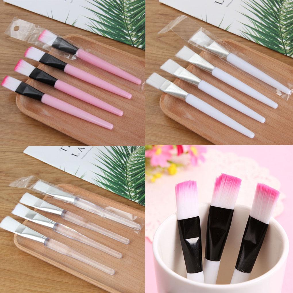 Bộ 4 Cọ Đắp Mặt Nạ 14cm Tay Cầm Màu Hồng Xinh Xắn