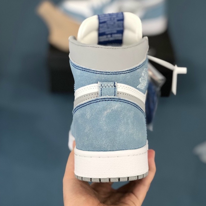 Giày jordan cổ cao hyper royal high quality cực hot, jordan cổ cao xanh xước