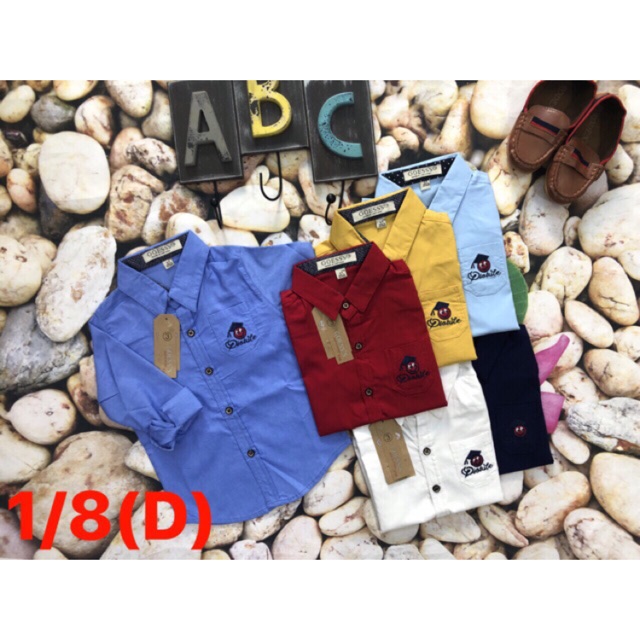[ XẢ HÀNG ]Áo sơ mi dài tay bé trai, chất cotton đẹp, mát, mịn, cực co dãn