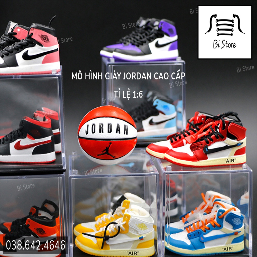Móc khoá giày Njce J0rdan - Mô hình giày sneaker 3D mini