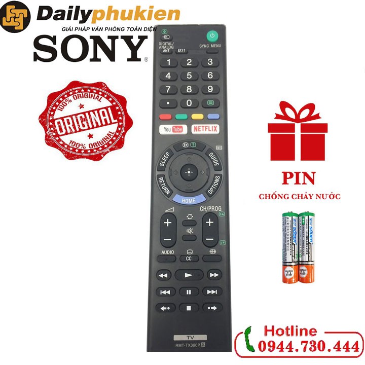 Điều khiển tivi sony chính hãng RMT-T300P BH 1 năm dailyphukien