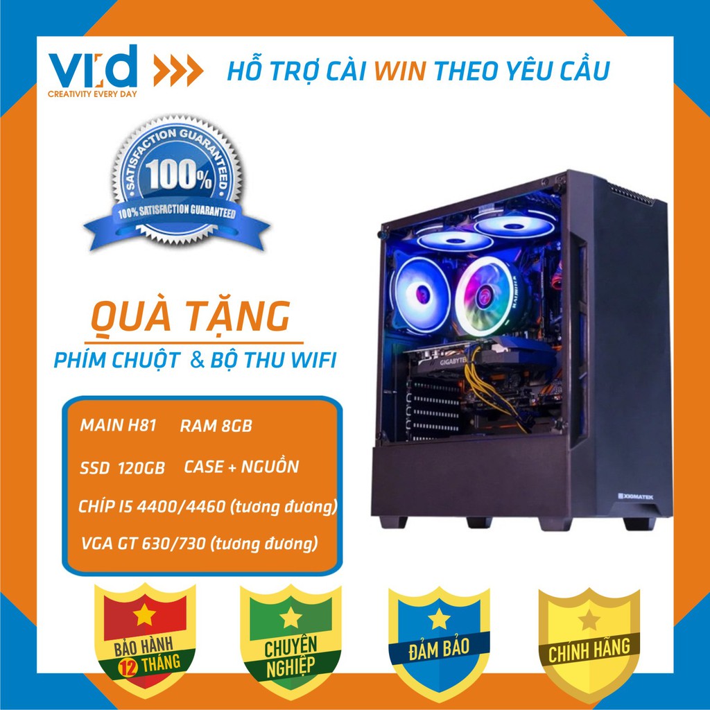 [Mã ELMS4 giảm 7% đơn 500K] Bộ máy tính chơi game I3 ram 8G PUBG, PUBG MOBI, FIFA 4 -Bảo hành 12 tháng !!!